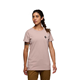 Black Diamond W Eqpmnt For Alpinists Ss Tee Pale Mauve