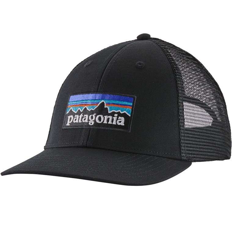 Patagonia P-6 Logo LoPro Trucker Hat Black