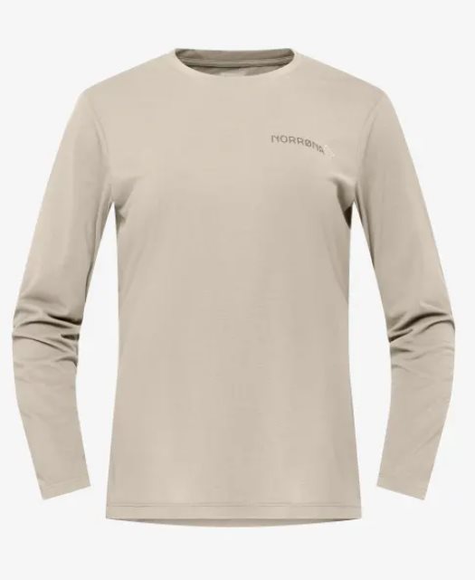 Norr&oslash;na Femund Tech Long Sleeve W&acute;s Oatmeal - XS