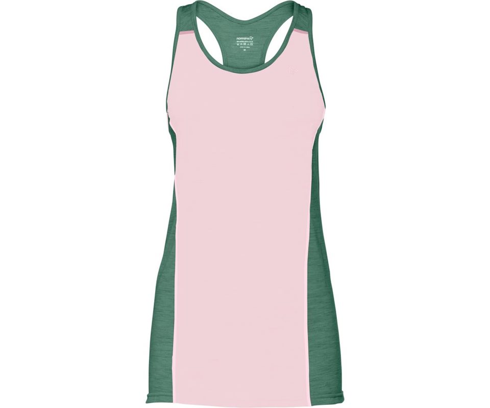 Norr&oslash;na Wool Singlet Women Candy Pink - XS