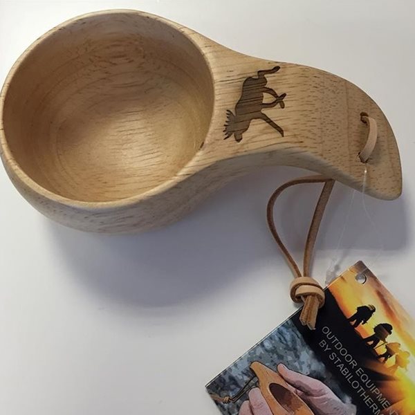 Stabilotherm Wooden Cup Elk Motif 1,2 dl Wood