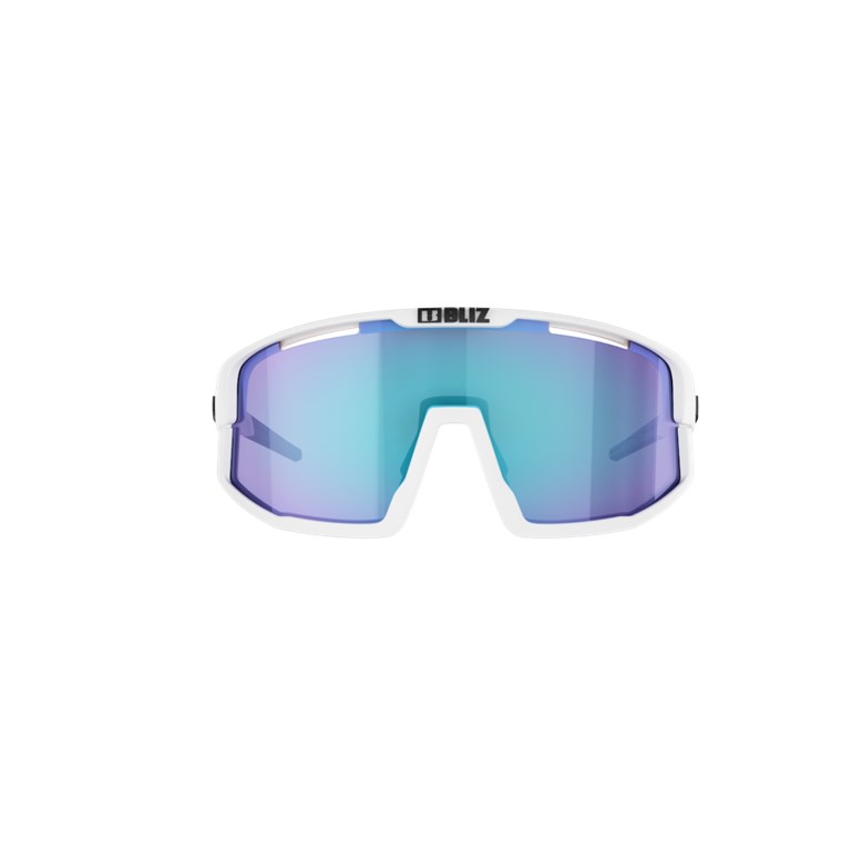 Bliz Vision Matt White, Smoke With Blue Multi