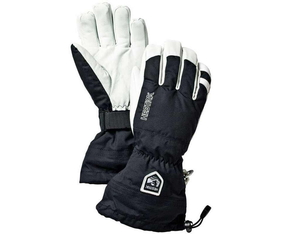 Hestra Army Leather Heli Ski 5-Finger Gloves Black - 5