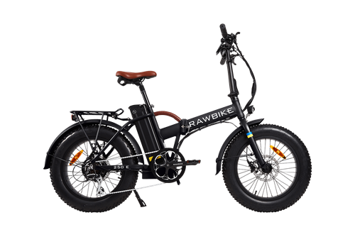 RAWBIKE 250E Matte black elcykel