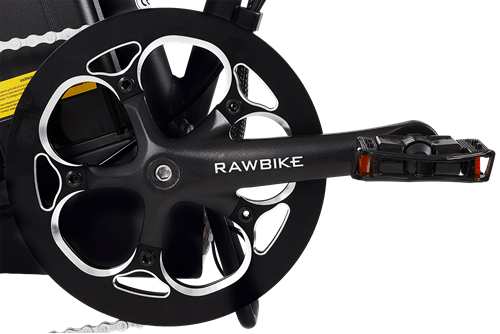 RAWBIKE 250E Matte black elcykel