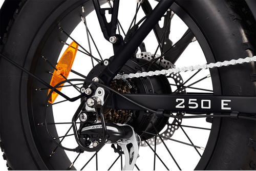 RAWBIKE 250E Matte black elcykel