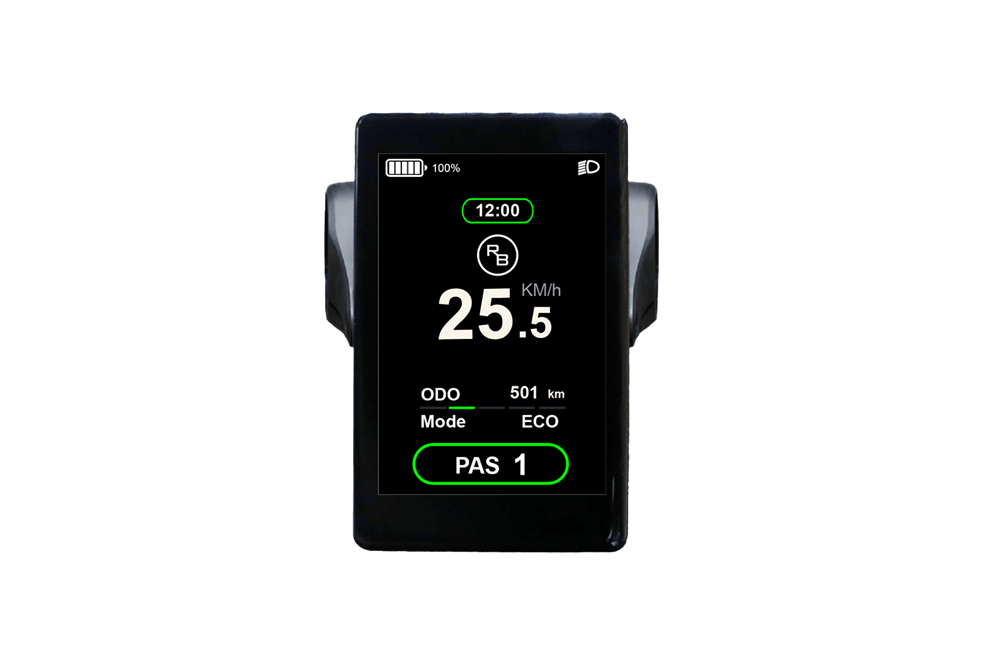 RAWBIKE Color Display with Clock