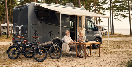 Foldable RAWBIKE makes traveling with an electric bike in a motorhome easy