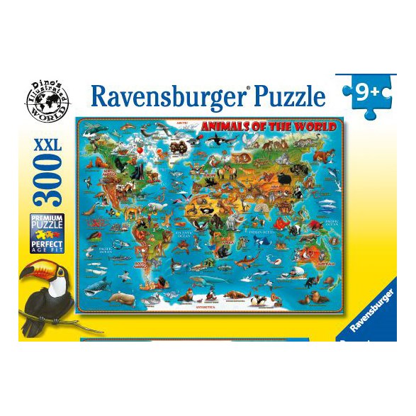 Ravensburger Pussel 300 bitar, world of animals