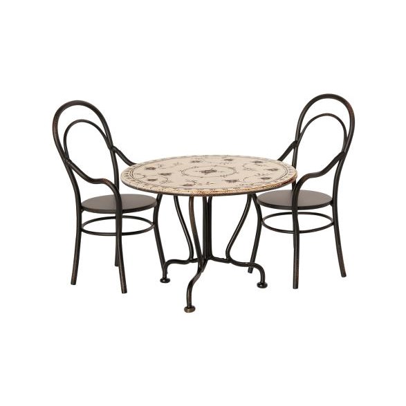Maileg Dining table set with 2 chairs