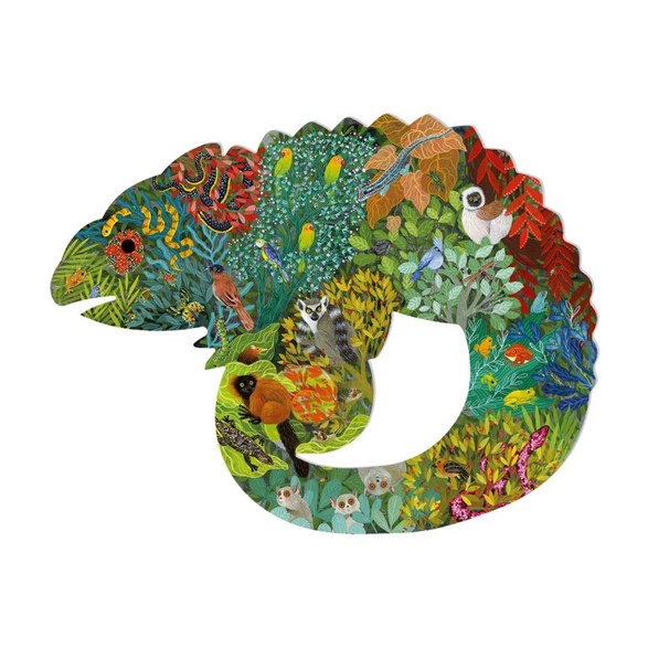 Djeco Pussel 150 bitar, chameleon