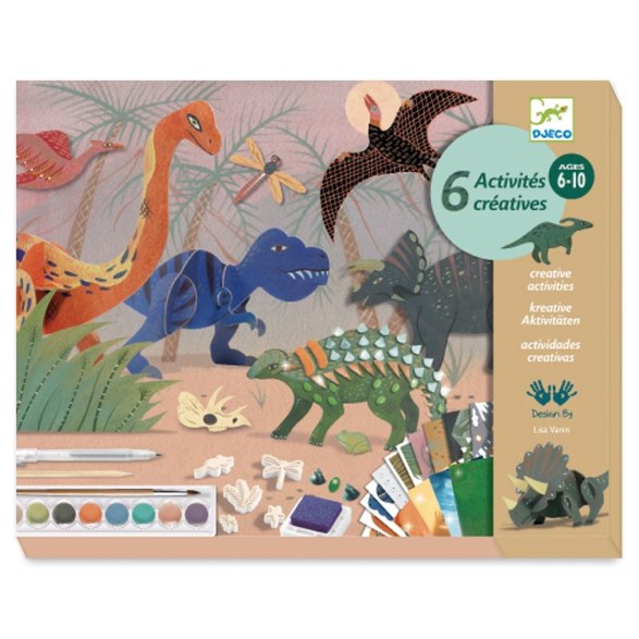 Multi-activity kits, the world of dinosaurs