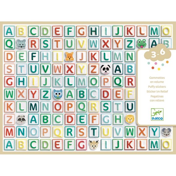 Stickers, alphabet
