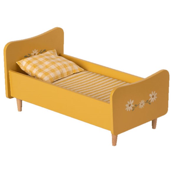 Maileg Wooden bed mini, yellow