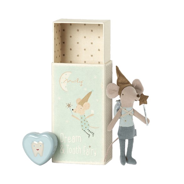 Maileg Tooth fairy mouse, blue