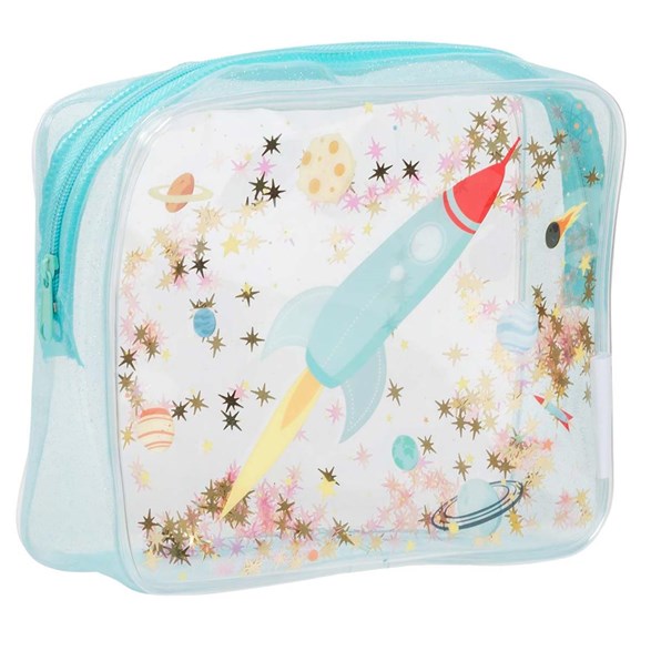 Toiletry Bag - Glitter Space