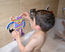 Buddy & Barney Bath time stickers, silly monsters