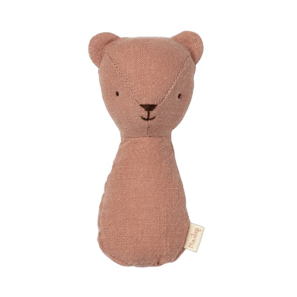 Maileg Lullaby friends, teddy rattle old rose