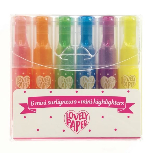 6 pastel fluo high lighters
