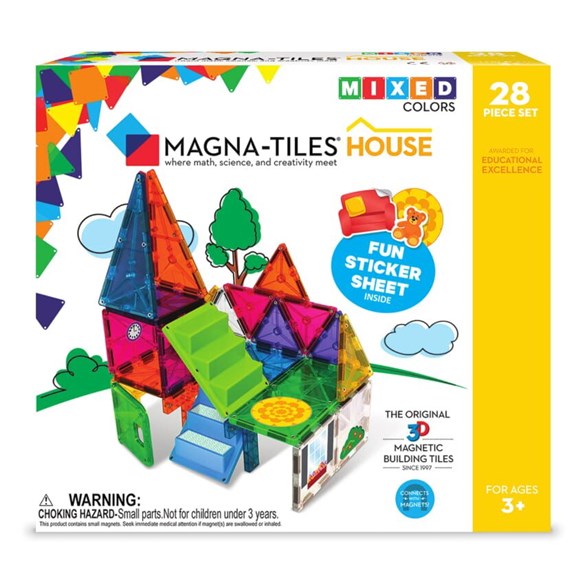 MagnaTiles Magna-Tiles House, 28 bitar
