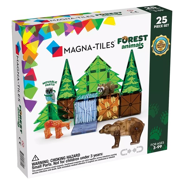 Magna-Tiles forest animals, 25 bitar