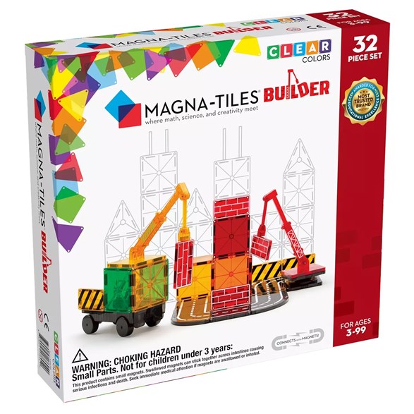 Magna-Tiles builder, 32 bitar
