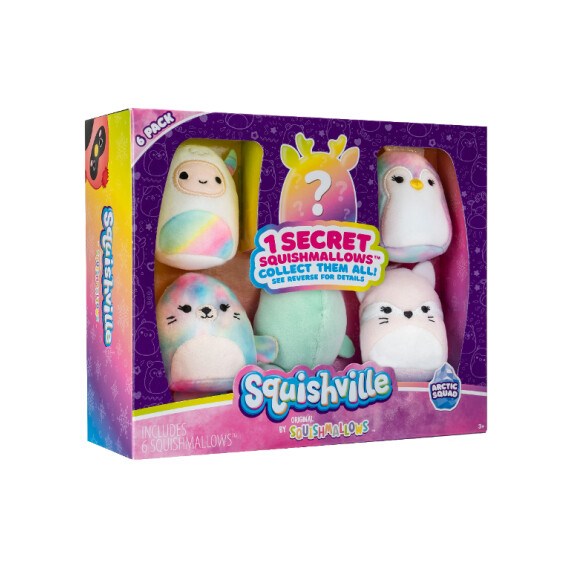 Squishmallows Squishville 6-p, arctic squad