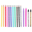 Designbok med färgpennor