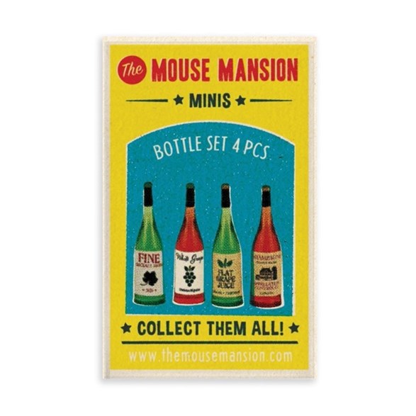 Mouse mansion minis, vinflaskor