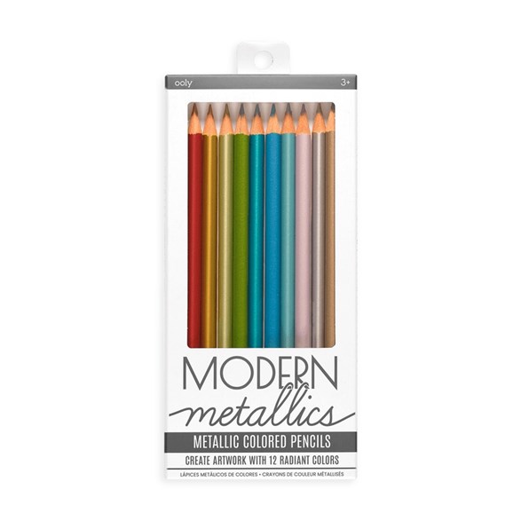 Leksaksborgen - Modern metallic colored pencils, 12 st