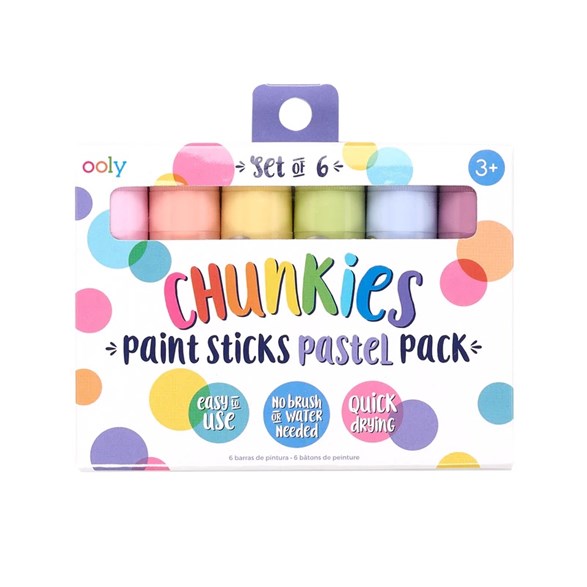 Ooly Chunkies paint sticks pastell, 6 st