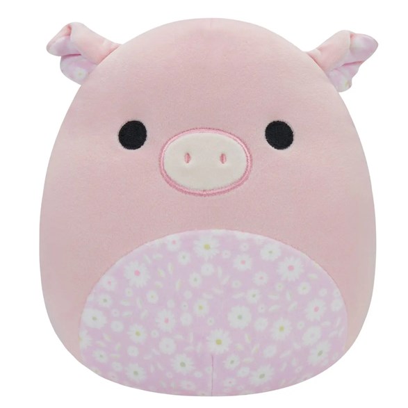 Squishmallows Peter the pig with floral belly, 19 cm