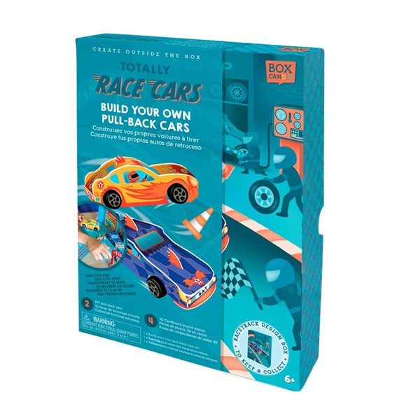 Box Candiy Totally race cars, make your own pull back cars