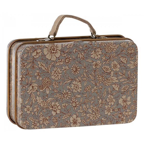 Maileg Small suitcase, blossom grey