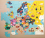 Pussel 70 bitar, Europakarta