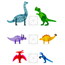 Magna-Tiles dino world XL, 50 pcs