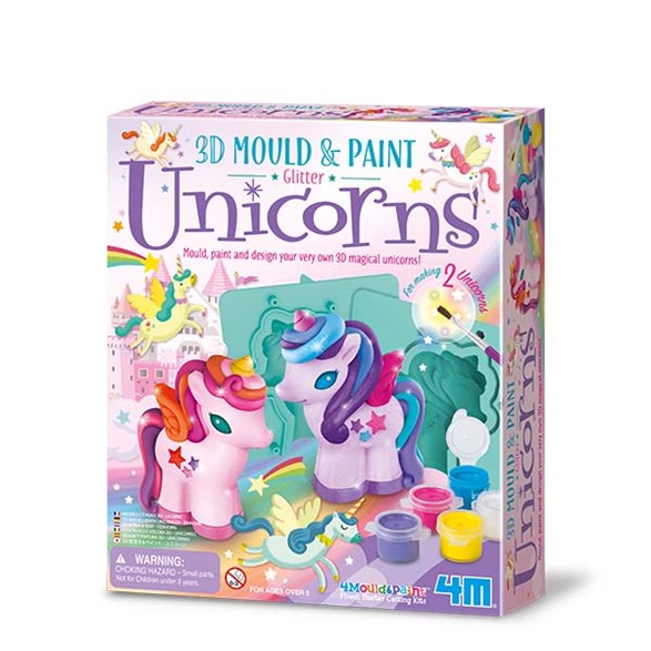 Mould & Paint 3-D enhörningar (Kidz Maker)