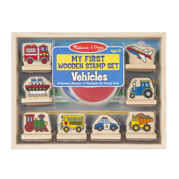 Melissa & Doug Mina första stämplar - fordon