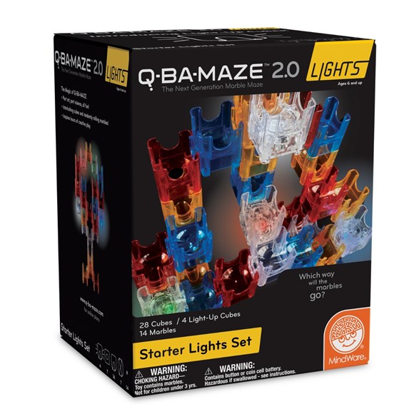 Q-BA-MAZE starter set med ljus, 32 kuber