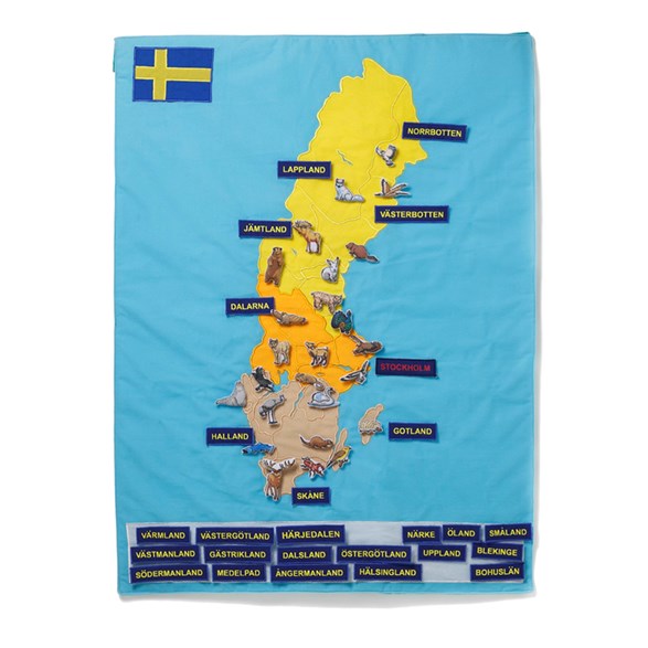 Oskar & Ellen Sverige-karta