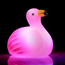 Badfigur med blinkande ljus - flamingo