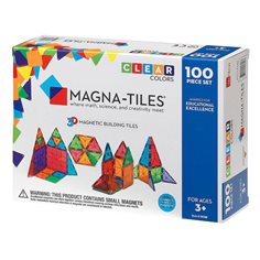 MagnaTiles Magna-Tiles Clear colors 100 Bitar