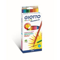Giotto Elios, Triangular 24 Coloured Pencils