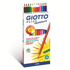 Giotto Elios, 12 Coloured Pencils