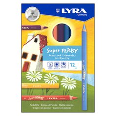 Lyra Super Ferby, 12 Coloured Pencils