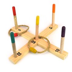Ring toss game, wooden