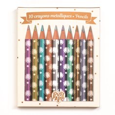 Djeco Mini Metallic Pencils Chichi