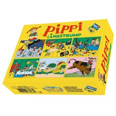 Pussel 6 bitar, Pippi (klossar)