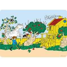 Pippi Långstrump Underlägg, Pippi i Villa Villekulla