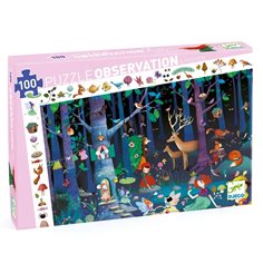 Djeco Pussel 100 bitar, enchanted forest (observation)